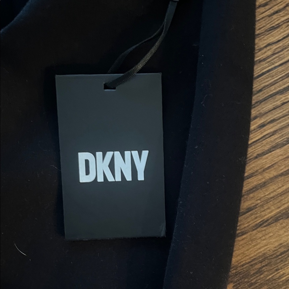 DKNY Classic Black Straight Leg Pants - Picture 3 of 5
